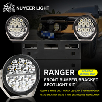 Phare de travail LED rond super lumineux de 7 pouces pour camion, conduite 4x4, éclairage tout-terrain avec fonction DRL