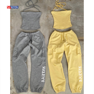 Abbigliamento <span class=keywords><strong>Donna</strong></span> all'Ingrosso, <span class=keywords><strong>Tuta</strong></span> <span class=keywords><strong>Cargo</strong></span> Personalizzata in Cotone, Set di Alta Qualità con Felpa con Zip e Pantaloni <span class=keywords><strong>Cargo</strong></span> - Product Image 1
