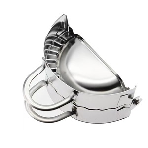 Stainless Steel Dumpling Mold Metal Heavy Duty For Making Dumplings With Crimped <b>Edge</b> Design - Product Image 2