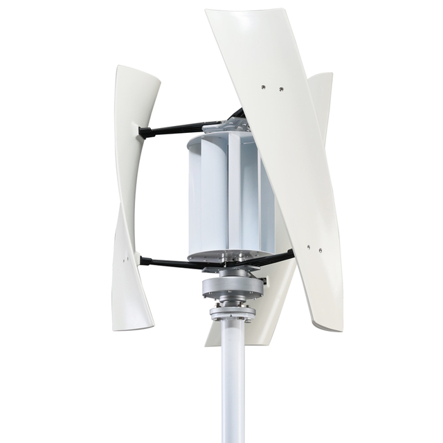 New Arrival CoreChain 2000W Vertical Axis Wind Turbine DC24V 24V Alternative Energy Generator 220V AC Output 125CM Rotor