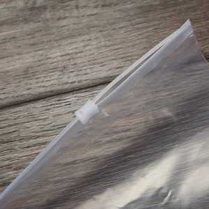 Emballage personnalisé avec Logo imprimé, fermeture à glissière transparente, sacs en plastique dépoli - Product Image 6