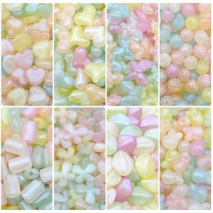 <span class=keywords><strong>AB</strong></span> – perles acryliques de couleur gelée, trèfle étoile rond, perles d'espacement amples pour la fabrication de bijoux, bricolage, Bracelet, collier - Product Image 6