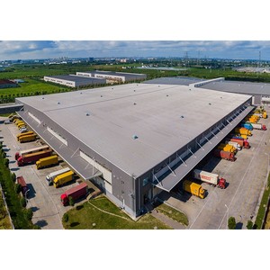 Fabbrica industriale prefabbricata della <span class=keywords><strong>sala</strong></span> del magazzino di logistica della struttura del capannone della costruzione prefabbricata della struttura d'acciaio multiuso con progettazione - Product Image 1