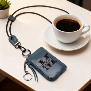 Cartera Pequeñ<span class=keywords><strong>a</strong></span> de Cuero Suave Grabada Personalizada, Monedero Retro <span class=keywords><strong>para</strong></span> Colgar al Cuello, con Nombre y Logotipo, Compacta, <span class=keywords><strong>para</strong></span> Monedas, Regalo - Product Image 5