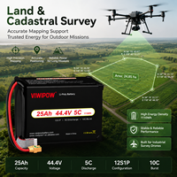Baterai Drone VIWIPOW High Density 5C 12S 25Ah 22.2V Semi-Solid State untuk Drone Tugas Berat / Pemetaan & Survei Berkinerja Tinggi