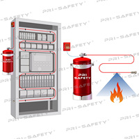 Système d'extinction d'incendie Pri-Safety Clean Gas Novec1230 FK-5112 FM200 Hfc 227ea pour armoires électriques, provenant de l'usine