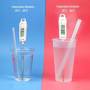 Pajitas Jumbo 100% Biodegradables de PLA, Envueltas en Papel, con Punta Inclinada para Té de Burbujas, Smoothies y <span class=keywords><strong>Batidos</strong></span> - Product Image 3