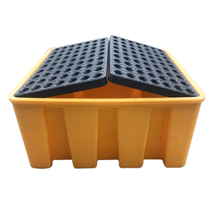 PRÉFACE Sécurité industrielle Prévention des déversements Contrôle chimique Huile Vertical HDPE Eau Réservoir IBC 4 Fûts Palette <span class=keywords><strong>composite</strong></span> - Product Image 4