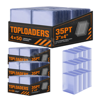 Prime Fit P313 35PT Rigid 3x4 Toploaders pour cartes de sport, baseball, TCG, porte-cartes pour cartes à collectionner standard, supports transparents en PVC