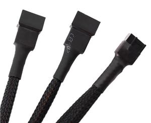 SW 3/4-Pin CPU-Lüfter Y-förmiger Verteiler 1 zu 4 Wege Pulsweitenmodulation Lüfter mit PVC-Isolierung für Computer-Gehäuse-Hub - Product Image 3