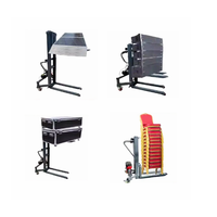 Mini-Stapler 300kg Tragbarer Gabelstapler Hubkran Kleintransporter Kleiner Lastenaufzug
