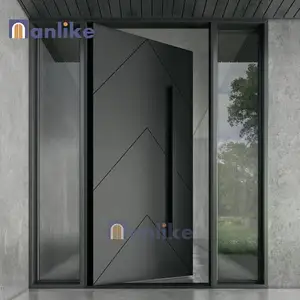 Anike 하이 퀄리티 알루미늄 문 현대 디자인 집 외부 보안 문 디자인을위한 유럽 장갑 문