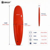 Planche de surf longboard portable et durable, sans gonflement, pour jeunes et adultes, idéale pour la plage, les eaux peu profondes et les sports nautiques en piscine
