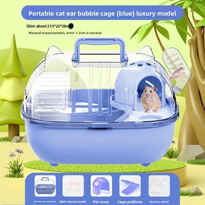 Criceto di lusso di plastica Premium porta viaggi grande spazio portatile maniglia piccola gabbia di trasporto per <span class=keywords><strong>animali</strong></span> - Product Image 5