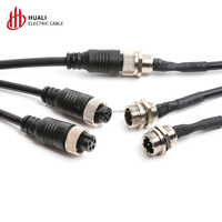 Connecteur d'aviation circulaire, prise d'aviation GX12 4 broches pour câbles