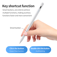 Stylet capacitif actif intelligent en plastique et aluminium avec rejet de la paume, pointe remplaçable et gravure laser gratuite