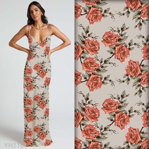Fashional hafif Polyester şifon çiçek dijital baskılı kumaş etek ve Sarees için özelleştirilebilir desen tasarımı yapma - Product Image 4