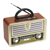 Radio portable rétro avec haut-parleur intégré, prise en charge des cartes USB/TF, lecteur MP3, radio antique, puissance de sortie 6W, haut-parleur sans fil