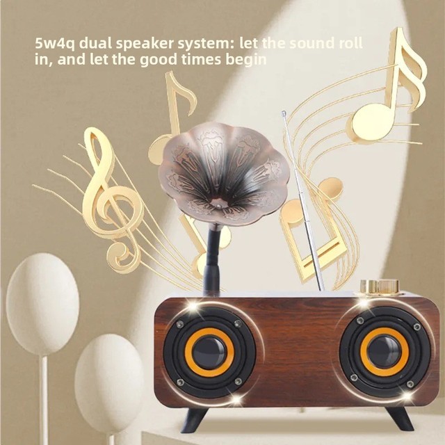 Retro for 5.0 Waterproof Anti-Fall Speaker High Quality Home Outdoor Audio 1000-2000mAh Battery Bedside High-Style