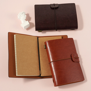 Vente en gros de cahiers en papier kraft pour étudiants-Carnets en cuir PU imprimés avec logo personnalisé-Commande en gros de fournitures scolaires - Product Image 1