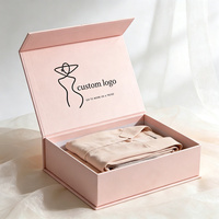 Boîte cadeau magnétique pliable personnalisée rose, emballage cadeau magnétique pour vêtements, produits électroniques et présentation de marques cosmétiques