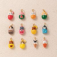 Nouveauté 2026 : Breloques en laiton personnalisables DIY, motifs animaux mignons (Chat, Chien, Ours, Cochon, Panda, Pingouin, Canard) – Pendentifs en cuivre plaqué or 18 carats pour la création de bijoux et cadeaux