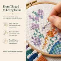 Kit de Broderie Point de Croix en Coton Fait Main KS Craft Premium 14CT – Motifs Moments de Journalisation – Artisanat Traditionnel Chinois pour Décoration Murale