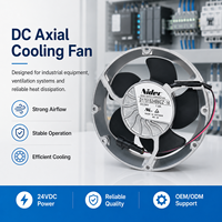 Ventilateur axial industriel d'extraction et de refroidissement Original Nidec DC24V 1.8A EC AC 12V 48V 17251 à double roulement à billes D1751S24B6CZ-16