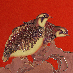 Nouvelle peinture décorative florale rouge chinoise, salon, bureau, suspendue, haut de gamme, artisanale, atmosphérique, sculpture au chisel en laiton - Product Image 4