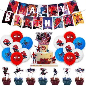 Spiderman Verjaardagsfeestje Decoraties Papieren Bekers Borden Kinderdag Feestartikelen Super Held Wegwerp Servies