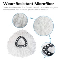 Pièces de rechange pour aspirateur Smart Home Remplacement de vadrouille en microfibre pour têtes de vadrouille Vileda O-cedar 360 EasyWring Fit Velidas