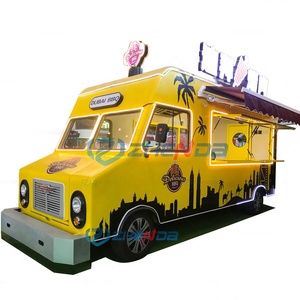 Classic Mobile Dining Truck Kitchen Stainless Steel <b>Trailer</b> Multifunctional Wheeled Freezer Customized - Product Image 5