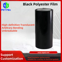 Film d'isolation étanche à l'humidité doux BOPP métallisé par mylar brillant noir pour des applications d'ordinateur et de téléphone portable