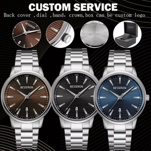 Relojes de Pulsera de Cuarzo de Lujo para Hombre de la Fábrica Besseron en China, Reloj de Moda con Movimiento Japonés Original, Resistente al Agua, de Acero Inoxidable - Product Image 2