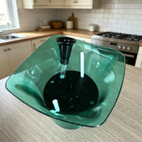 Pot Tanaman Self-Watering Tahan Lama untuk Dekorasi Meja Kantor dan Ambang Jendela, Pot Bunga Lapis Ganda