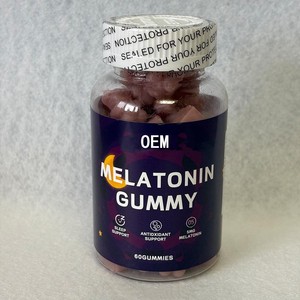 Gomitas de Melatonina OEM 5MG, 60 Unidades, Apoyo para Dormir, Vitaminas Veganas para Adolescentes y Adultos, Apoyo Inmunológico - Product Image 1
