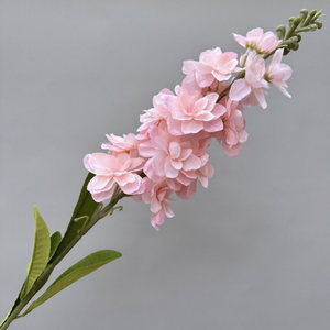 Ramo de Flores de Delphinium de Seda Artificial <span class=keywords><strong>en</strong></span> Oferta, Ramo de Jacinto de Seda Artificial <span class=keywords><strong>en</strong></span> Azul Claro, Blanco y Rojo de 84 cm para Decoración de Bodas y San Valentín - Product Image 4