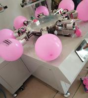 Machine de sérigraphie semi-automatique à deux couleurs pour ballons, avec fonction de séchage rotatif, pour l'impression sur cartes et papier