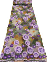 NI.AI 2026 Nouvelle Arrivée Tissu en Dentelle de Coton Voile Suisse Premium avec Pierres pour Robe de Mariage Africaine Asoebi Femme