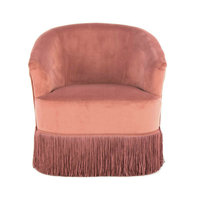 Mid Century Modern French Style Single Quasten Sofas tuhl Kinder möbel Holz Samt Sessel Mit Fransen für Wohnzimmer