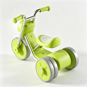 <span class=keywords><strong>Tricycle</strong></span> bébé à 3 roues sans pédales avec fonction <span class=keywords><strong>de</strong></span> voiture à pousser pour les tout-petits <span class=keywords><strong>de</strong></span> 2 à 7 ans, construction en acier carbone, jouet à roulettes pour garçons et filles - Product Image 4