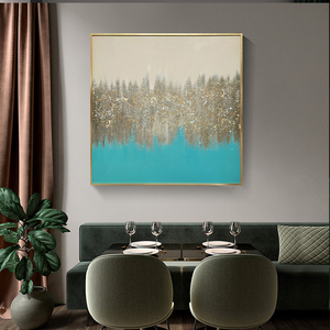 Trang Trí Phòng Khách Đóng Khung Tác Phẩm Nghệ Thuật Handpainted <span class=keywords><strong>Canvas</strong></span> Tường Nghệ Thuật Sơn Vàng Lá Hiện Đại Trừu Tượng Sơn Dầu Tường - Product Image 3