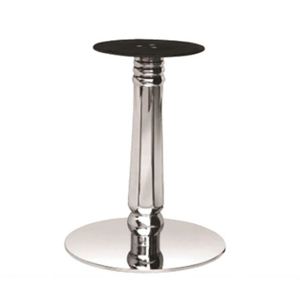 Base de Mesa de Comedor Redonda de Acero Inoxidable con Acabado Brillante WEKIS, con Plato Inferior Redondo, para Sala de Conferencias - Product Image 2