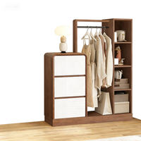 Lemari Sepatu Modern Gaya Eropa All-in-One Ringkas dengan Rak yang Dapat Disesuaikan, Ramah Lingkungan untuk Kamar Tidur, Gudang, Rumah Sakit