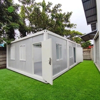 Bâtiments modulaires préfabriqués mobiles en conteneurs, design méditerranéen respirant, maisons et bureaux en métal en conteneurs démontables