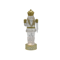 Figura de Cascanueces de Acrílico con Luces LED, Decoración Navideña para Puerta, Regalo de Navidad, Venta al Por Mayor