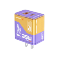 Chargeur mural USB double port rapide E-Strong ES-D84 universel QC 3.0 Type-C PD 20W Max 35W pour appareils mobiles