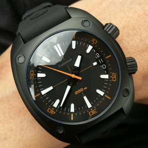 Luxury Black Automatic Mechanical <b>Watch</b> Waterproof Luminous Timing <b>Ring</b> Rubber Belt Mechanical <b>Watch</b> - Product Image 6