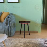 Table basse intelligente sans fil professionnelle à prix réduit, en bois massif simple, avec haut-parleur Bluetooth, table basse