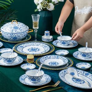 Wholesale European Simple Fengyu Classic Enamel Porcelain Dinnerware <b>Sets</b> - Product Image 1